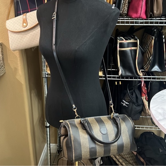 FENDI Pequin Boston Bag VINTAGE - Picture 17 of 17